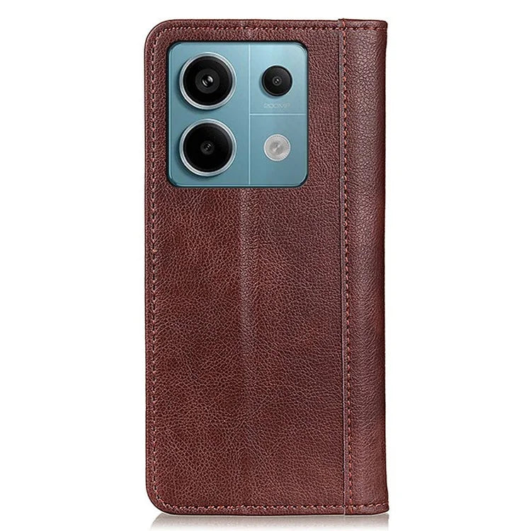 For Xiaomi Redmi Note 13 Pro 5G / Poco X6 5G Case Litchi Texture Split Leather Cell Phone Cover