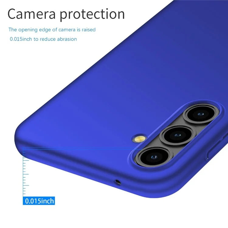 For Samsung Galaxy S24+ Hard PC Phone Case Solid Color Cell Phone Cover Shell