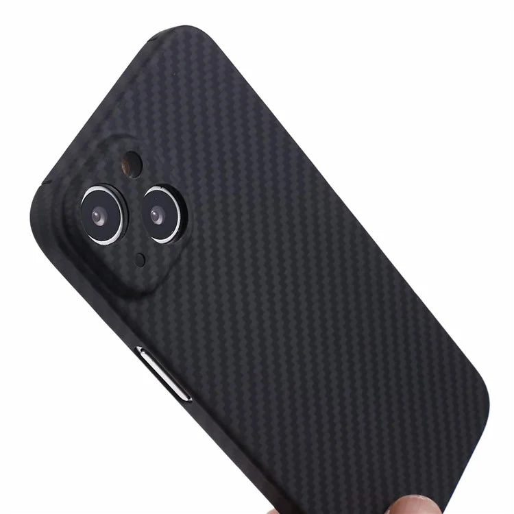 For iPhone 15 Plus Case 1500D Coarse Texture Carbon Fiber Texture Precise Cutout Phone Protective Cover
