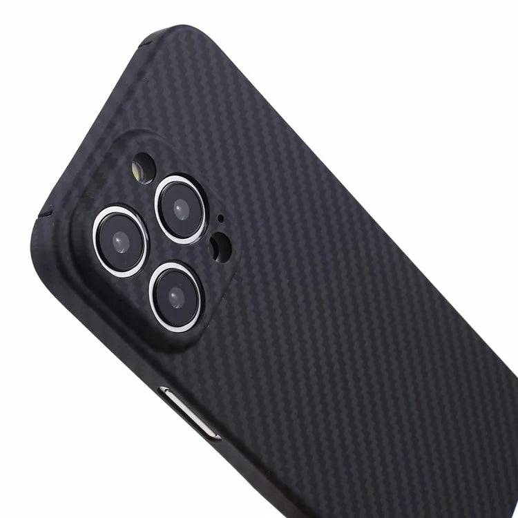 For iPhone 15 Pro Magnetic Phone Case Precise Cutout 1500D Coarse TextureAramid Fiber Shell