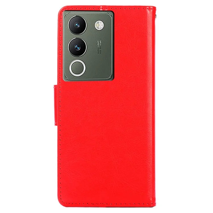 For vivo V29e (Global) 5G Case Magnetic Clasp Leather Wallet Cover
