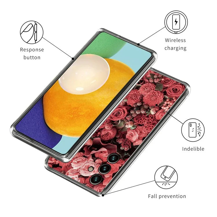 For Samsung Galaxy A05s 4G TPU Case IMD Pattern Printing Anti-scratch Cover
