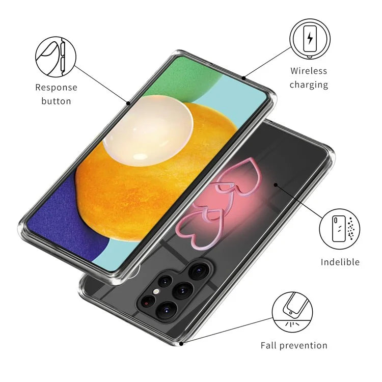 For Samsung Galaxy S24 Ultra Phone Case Pattern Printing Soft TPU Cover