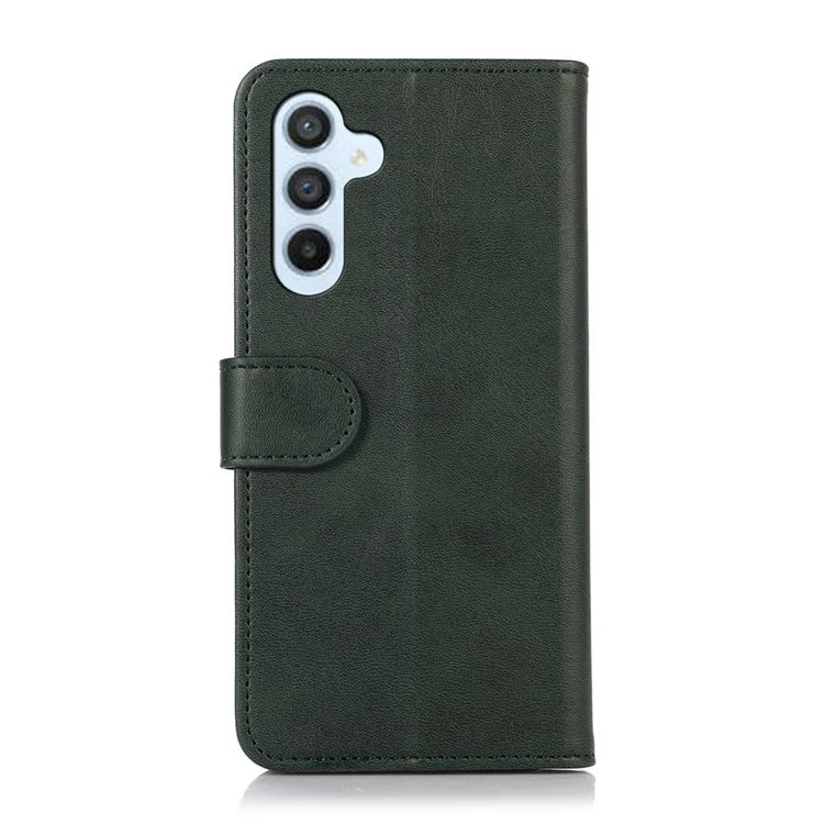 For Samsung Galaxy A35 5G Cell Phone Case Cowhide Texture Shockproof Stand Cover
