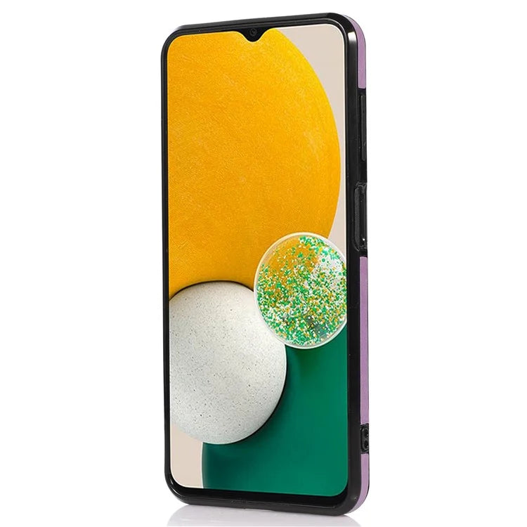 For Samsung Galaxy A05s 4G Case Card Holder Kickstand PU Leather+TPU Cover with Shoulder Strap