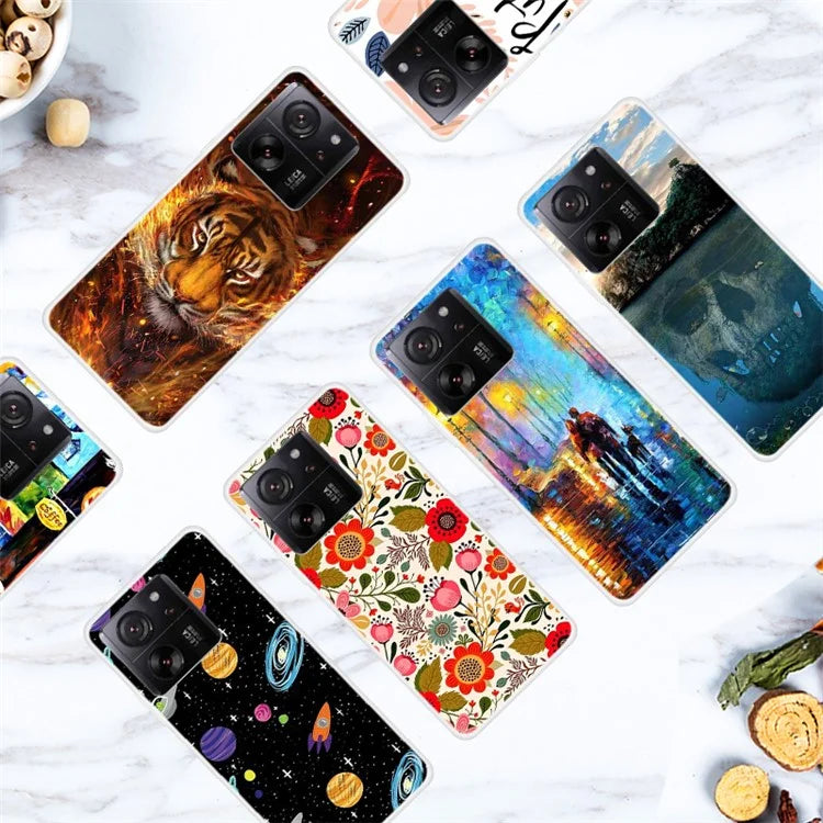 For Xiaomi 13T / 13T Pro / Redmi K60 Ultra TPU Case Pattern Printing Phone Protective Cover