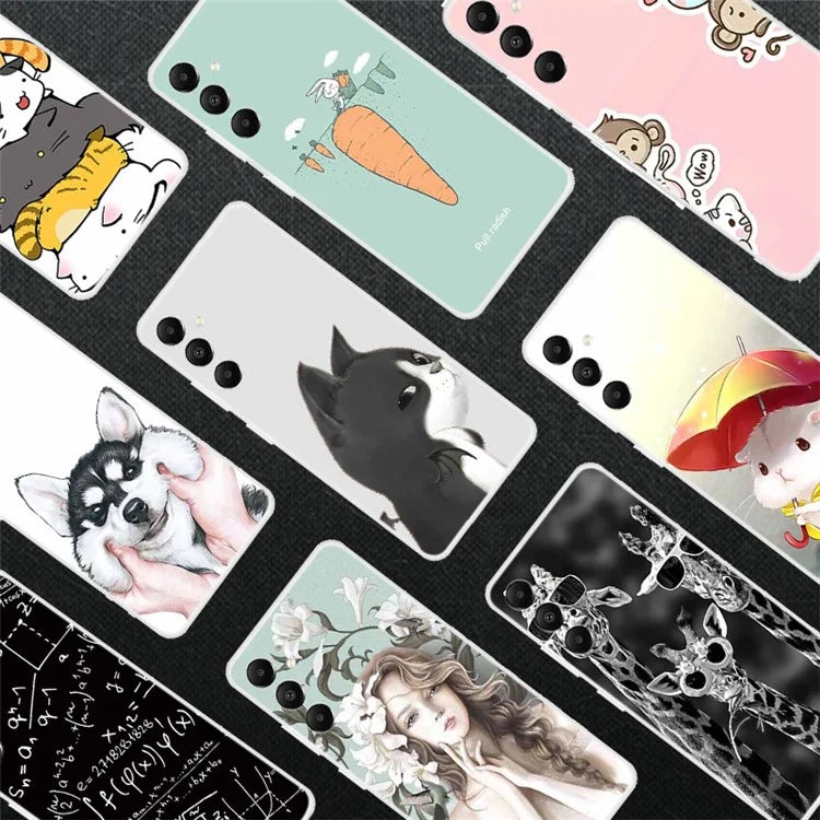 For Samsung Galaxy A05s 4G Back Case Drop-proof TPU Cell Phone Cover with Pattern Printing