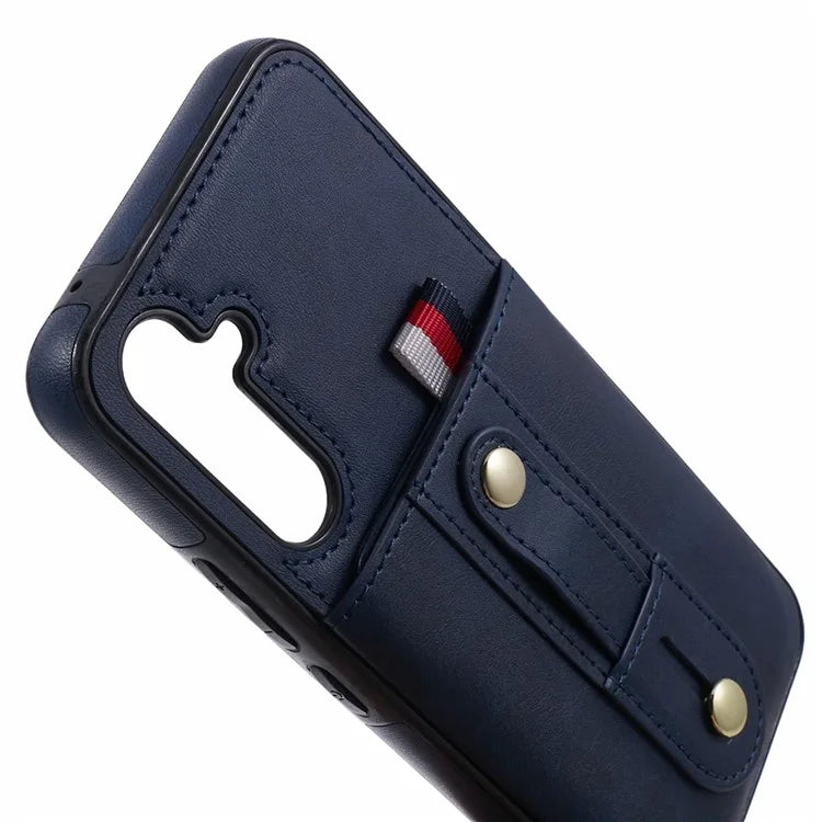 For Samsung Galaxy A14 5G / A14 4G Cell Phone Case Retro PU Leather Cover with Hidden Card Holder