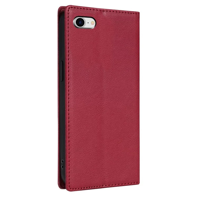 BKS-001 For iPhone 7 4.7 inch / 8 4.7 inch / SE (2022) / SE (2020) Magnetic Phone Case Leather Stand Wallet Cover