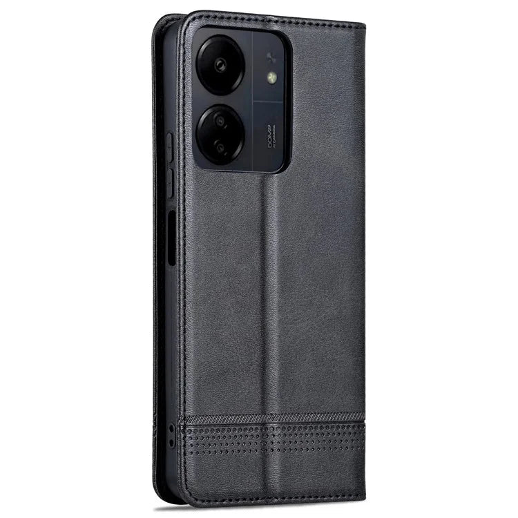 AZNS For Xiaomi Poco C65 4G / Redmi 13C Leather Case Wallet Magnetic Phone Cover