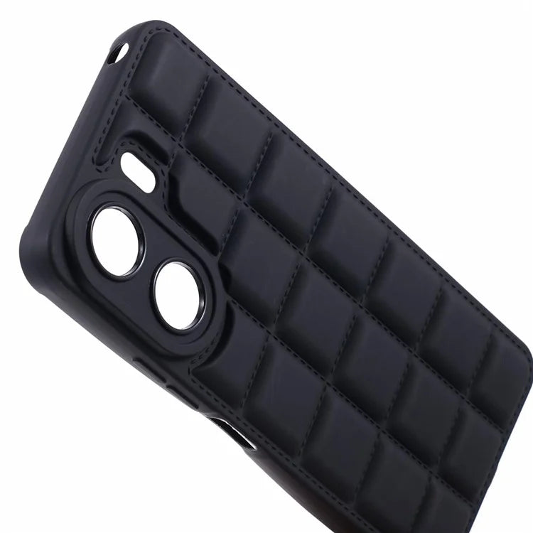 For Xiaomi Redmi 13C 4G / Poco C65 4G Case Grid Down Jacket Texture TPU Phone Cover