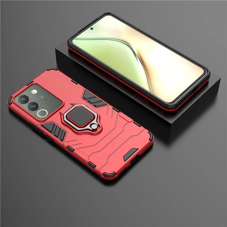 Case for vivo V29e (Global) 5G with Ring Holder Kickstand PC+TPU Phone Cover