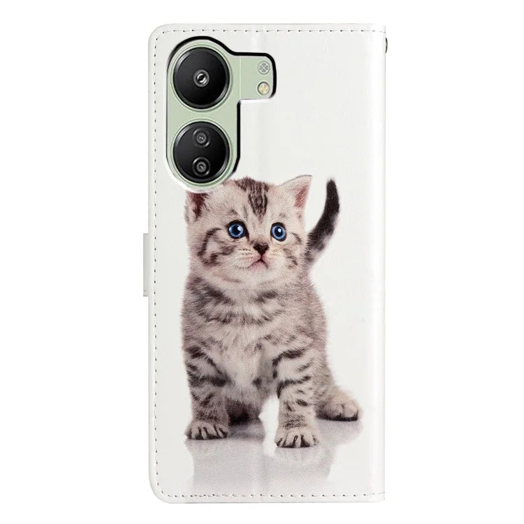 For Xiaomi Redmi 13C 4G / Poco C65 4G Leather Case with Card Pocket