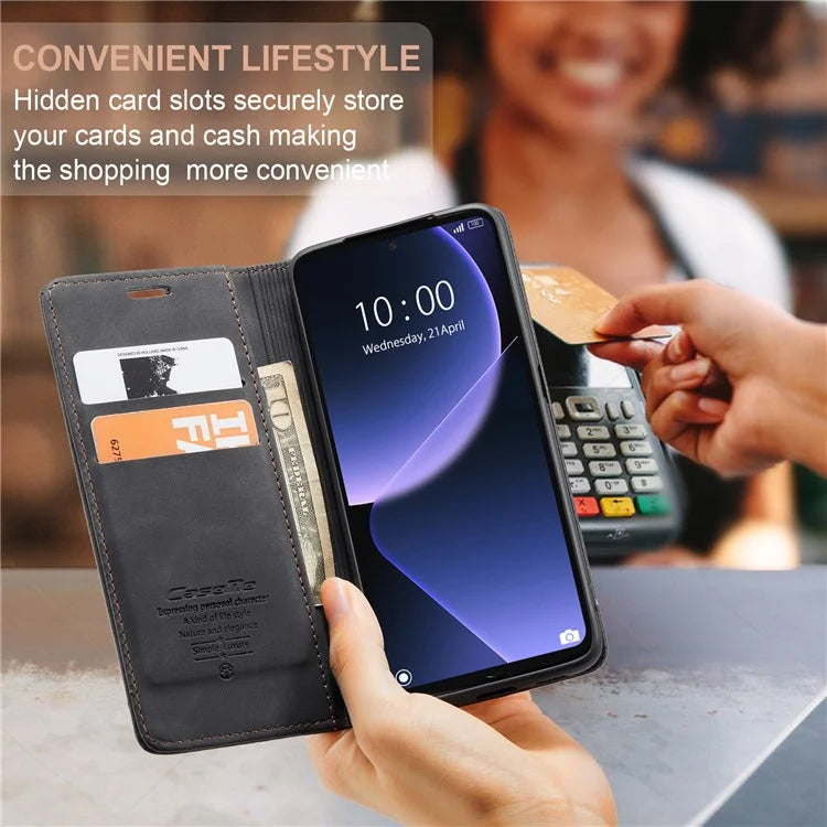 CASEME 013 Series For Xiaomi 13T / 13T Pro / Redmi K60 Ultra Case Leather Shockproof Stand Phone Cover