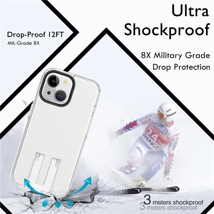 For iPhone 15 Pro Case TPU+PC Anti-scratch Protective Cover