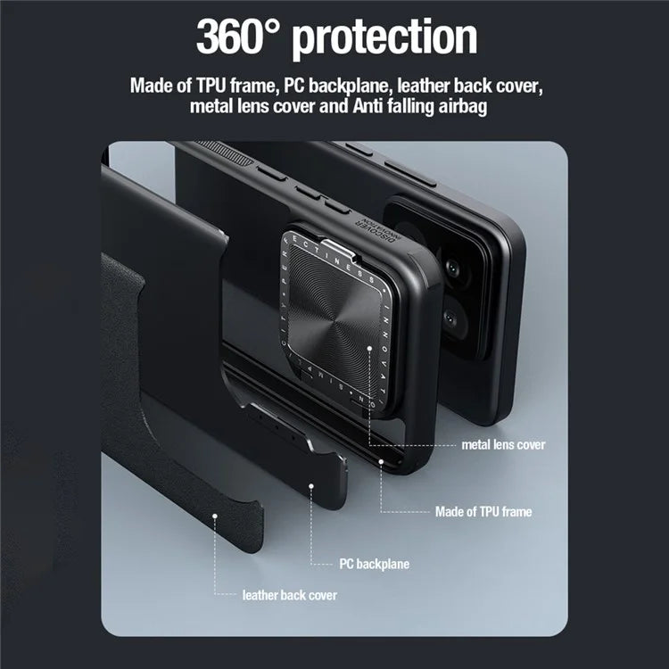 NILLKIN CamShield Prop For Xiaomi 14 Magnetic Case Kickstand Cover Compatible with Magsafe