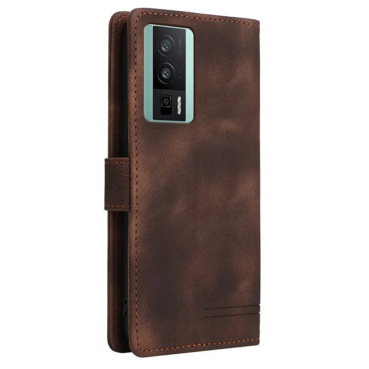 007 Series Magnetic Case for Xiaomi Poco F5 Pro 5G / Redmi K60 5G / Redmi K60 Pro 5G Shell Skin-touch Leather Cover