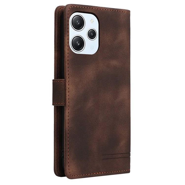 007 Series For Xiaomi Redmi 12 4G Case Shockproof Leather Card Slot Mobile Phone Cover