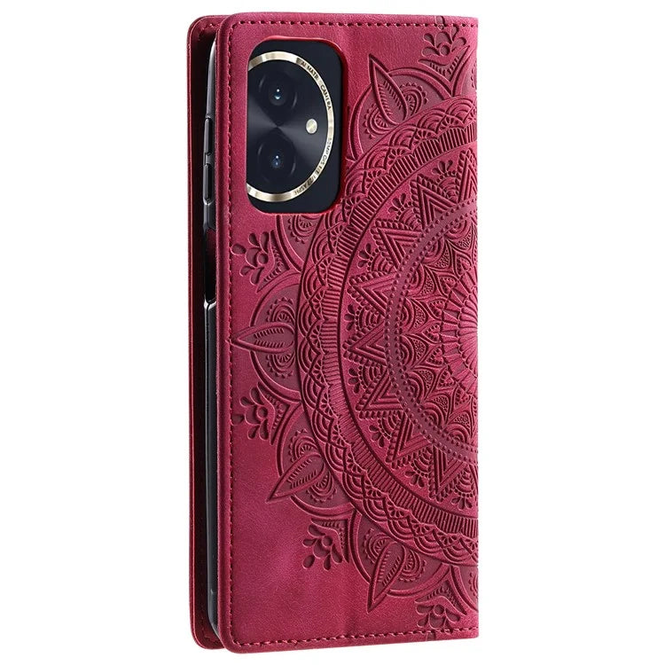 For Honor 100 5G Case Leather Wallet Stand Cover, Magnetic Closure Pattern Print