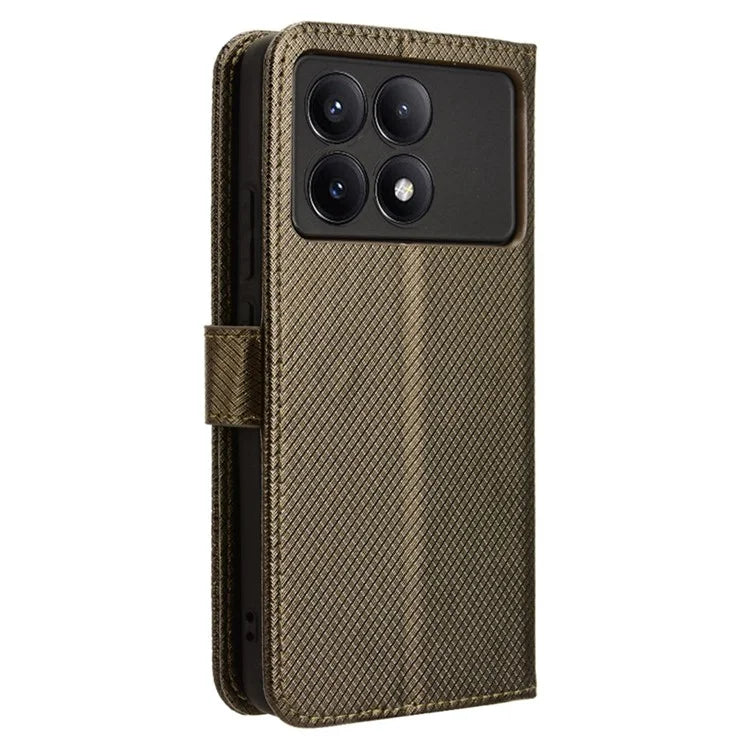 For Xiaomi Redmi K70E 5G / Poco X6 Pro 5G Phone Case Wallet Wrist Strap Card Slots Leather Cover