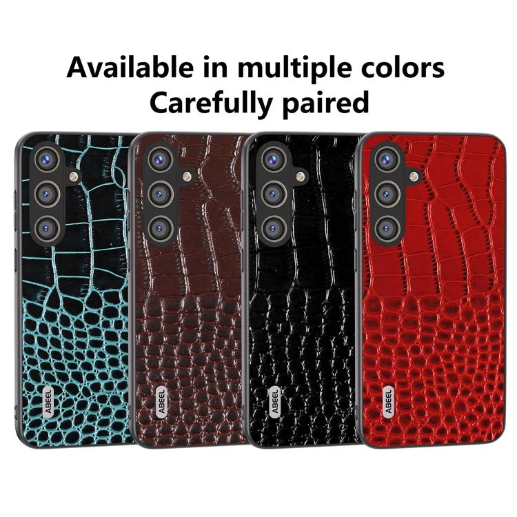 ABEEL For Samsung Galaxy S24 Crocodile Texture Phone Case Camera Protection Cover