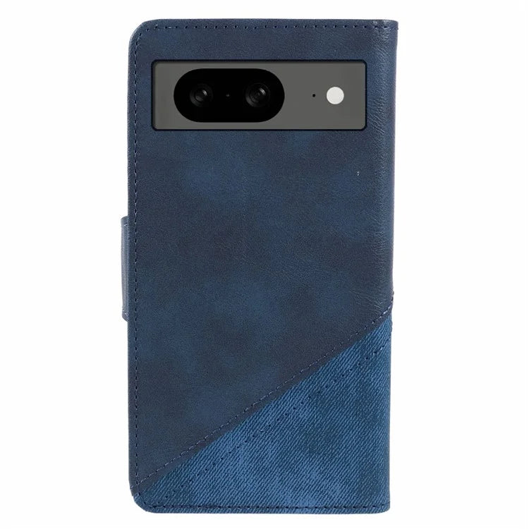 For Google Pixel 8 Case Splicing PU Leather Drop-proof Card Slots Phone Guard Cover