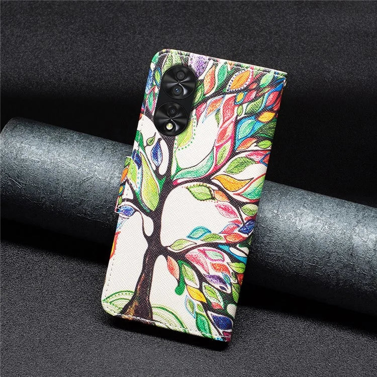 For TCL 40 NxtPaper Case Wallet Stand Pattern Printing PU Leather Flip Cover