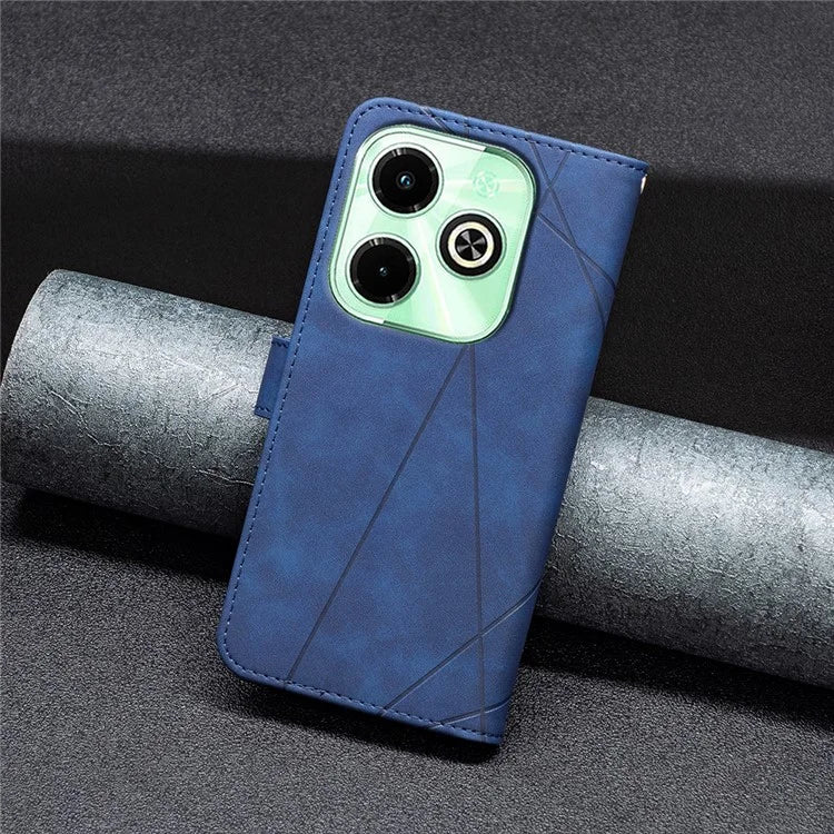 BINFEN COLOR BF05 For Transsion Infinix Hot 40i X6528B Leather Case Phone Protective Cover Wallet Stand