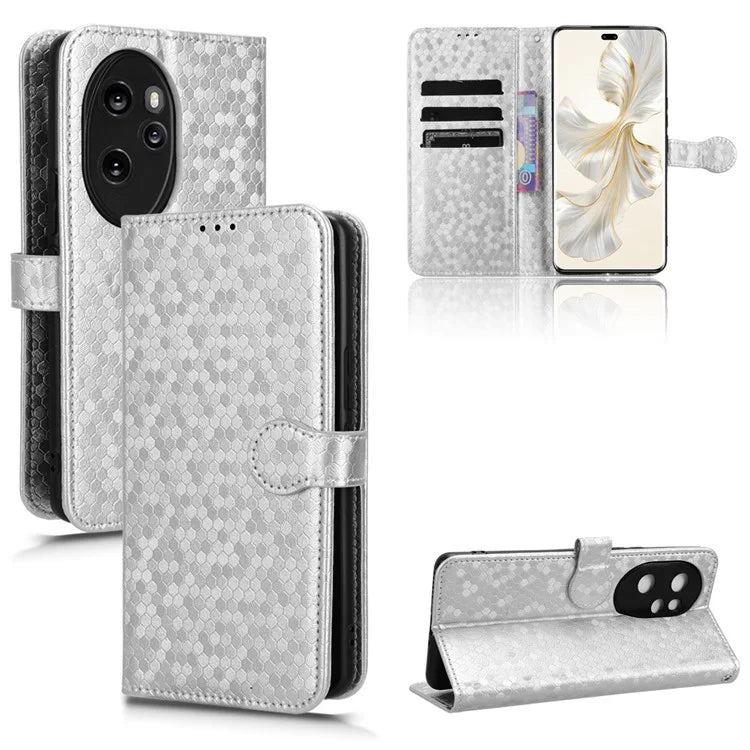 For Honor 100 Pro 5G Magnetic Case Leather Shockproof Phone Wallet Protector with Strap
