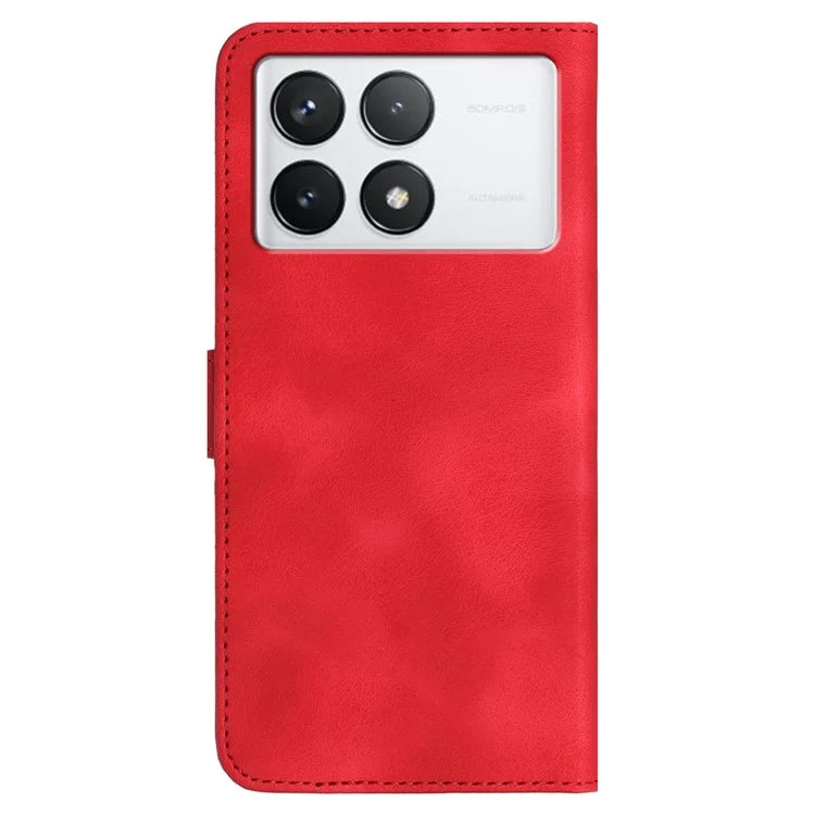 YX0030 For Xiaomi Redmi K70 5G / K70 Pro 5G Leather Case Smile Pattern Wallet Flip Cover