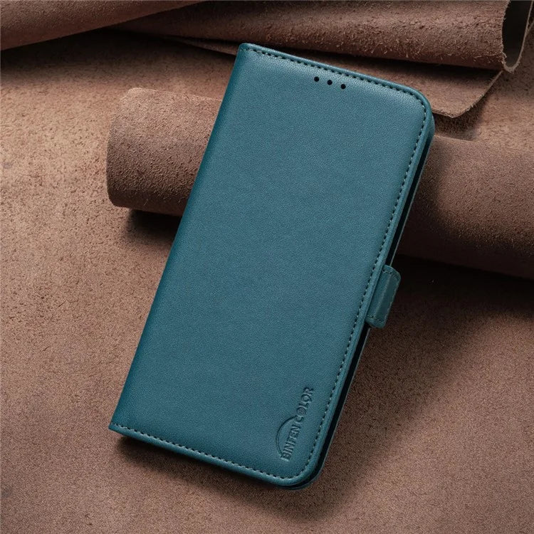 BINFEN COLOR BF31 For Oppo A17 4G Wallet Case Card Holder Folio PU Leather Phone Cover