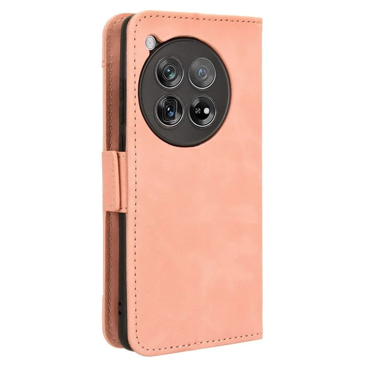 Leather Phone Shell for OnePlus 12 5G Case Multiple Card Slots Wallet Cellphone Cover