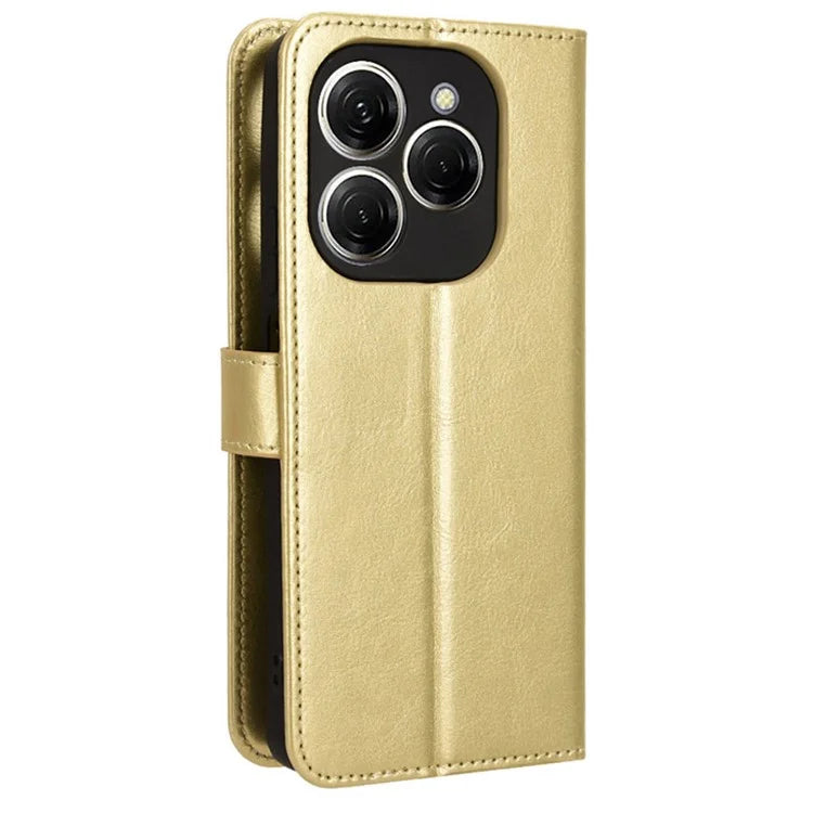For Transsion Tecno Spark 20 Pro KJ6 Wallet Case with Strap Stand Leather Cover