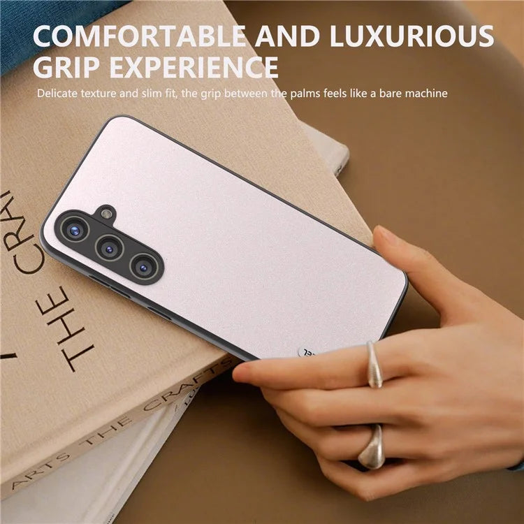 ABEEL For Samsung Galaxy S24+ Glitter Surface Phone Case PU Leather Anti-Scratch Back Cover