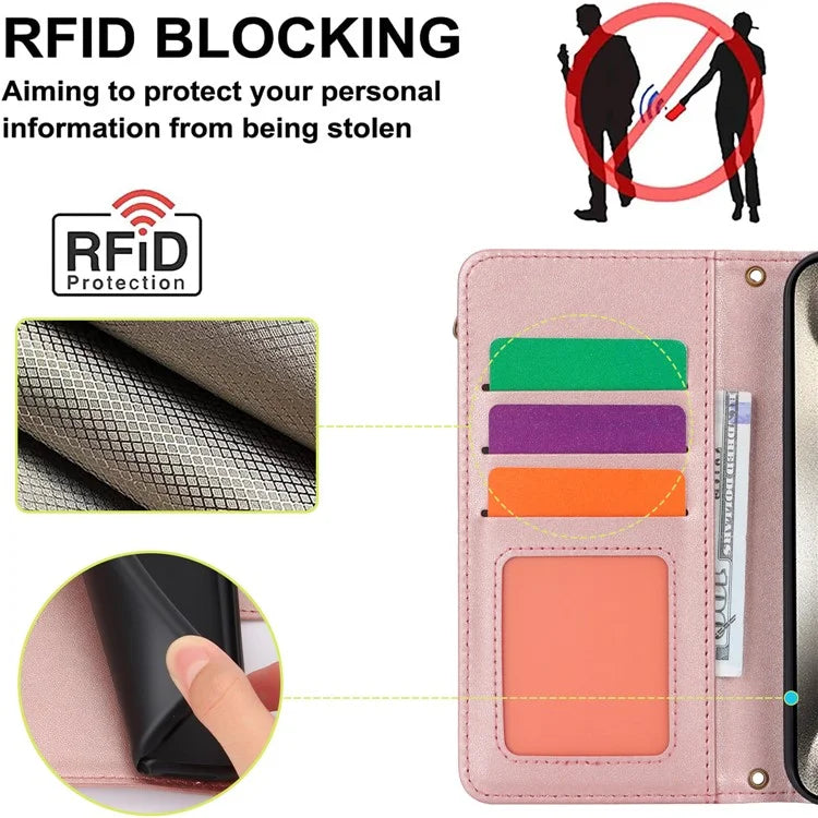For iPhone 13 Pro Max 6.7 inch Phone Cover Folio Flip PU Leather Wallet Case