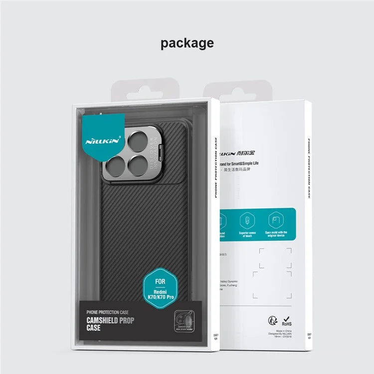 NILLKIN CamShield Prop Magnetic Series for Xiaomi Redmi K70 5G / K70 Pro 5G Case Precise Cut-out PC+TPU Shell