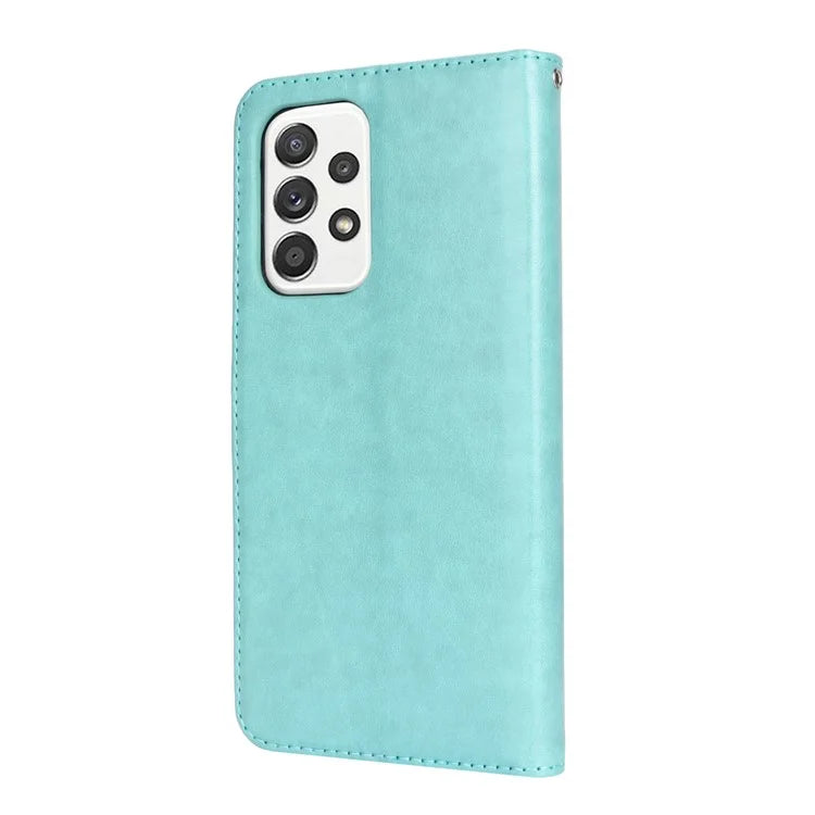 For Samsung Galaxy A53 5G Magnetic Phone Case R61 Texture Leather Wallet Stand Cover
