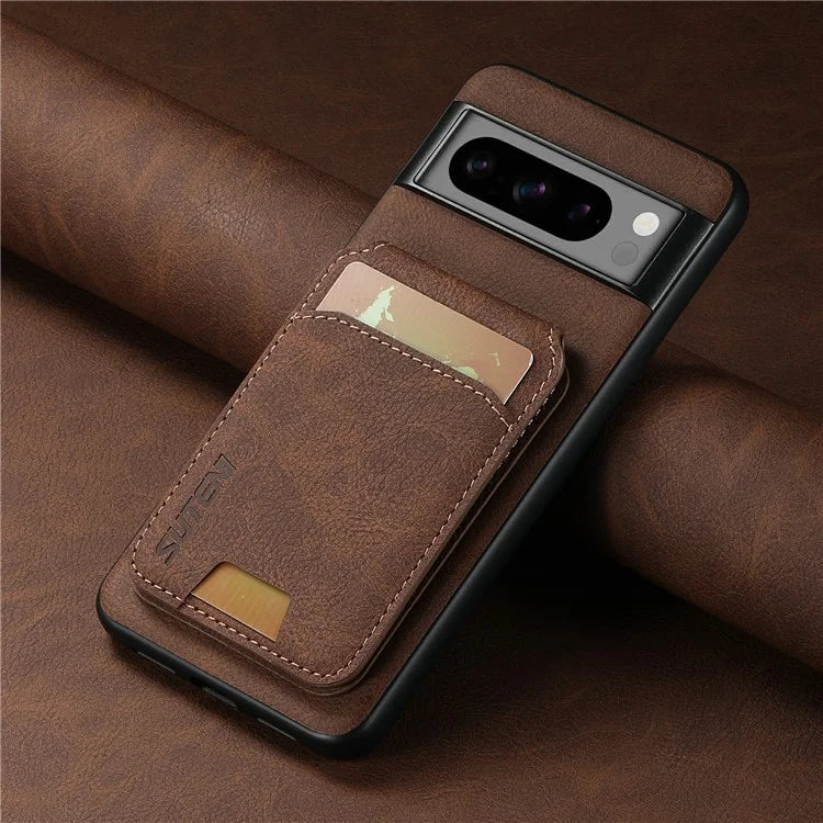 SUTENI H02 For Google Pixel 8 Pro Litchi Texture Case Vertical Flip Card Holder Protective Back Cover