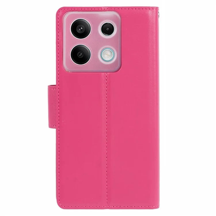 HANMAN Mill Series Phone Cover for Xiaomi Redmi Note 13 5G Case PU Leather Wallet Phone Shell