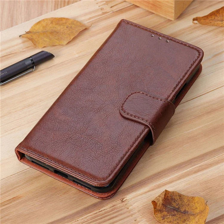 For Xiaomi Redmi Note 13R Pro 5G Wallet Cover Split Leather Case Nappa Texture