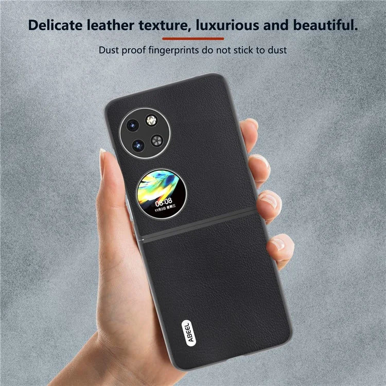 ABEEL For Huawei Pocket 2 Phone Case Ecological Texture Leather+Hard PC Protective Cover