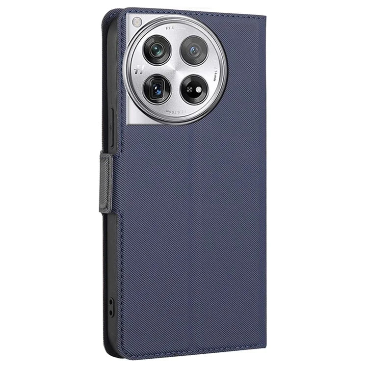 For OnePlus 12 5G Shockproof Phone Case PU Leather Flip Shell Stand Phone Cover