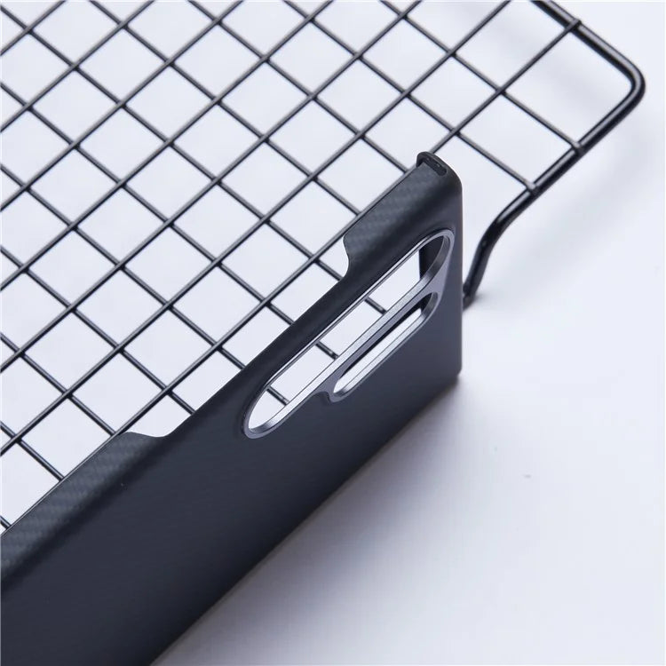 For Samsung Galaxy S23 Ultra Aramid Fiber Case 600D Fine Texture Large Cutout Phone Cover Compatible with MagSafe