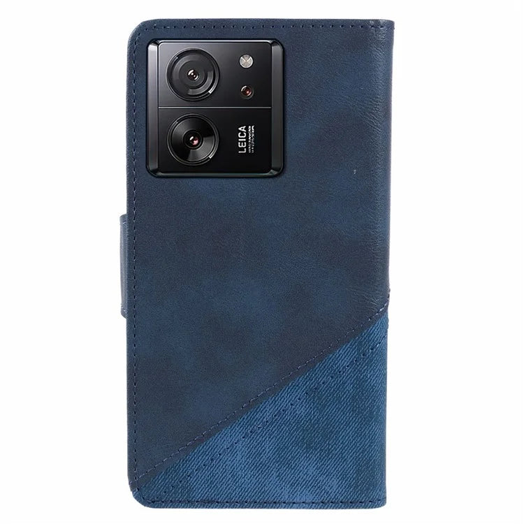 For Xiaomi 13T / 13T Pro / Redmi K60 Ultra Case Splicing Color Wallet PU Leather Phone Stand Cover