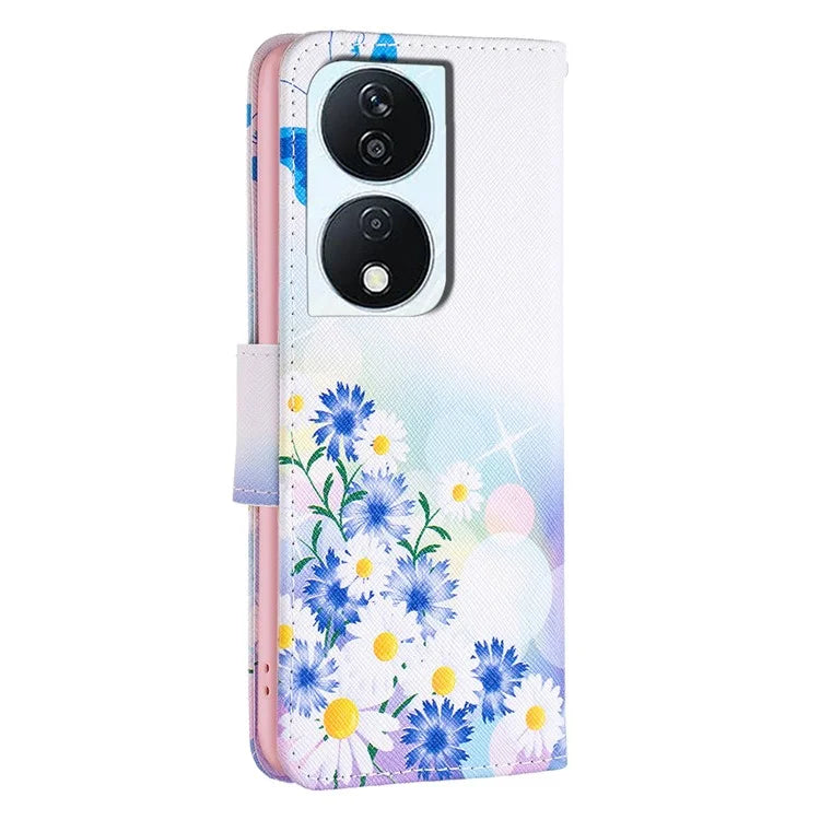 For Honor X7b 4G PU Leather Magnetic Flip Cover Pattern Wallet Phone Case