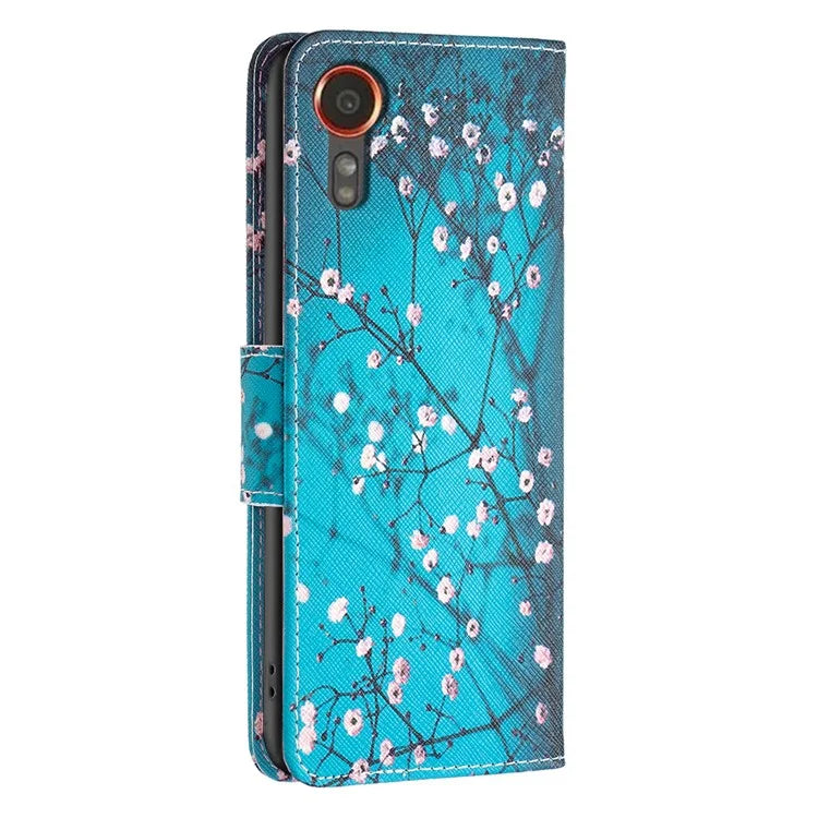 For Samsung Galaxy Xcover 7 Wallet Phone Case Folio PU Leather Pattern Cover