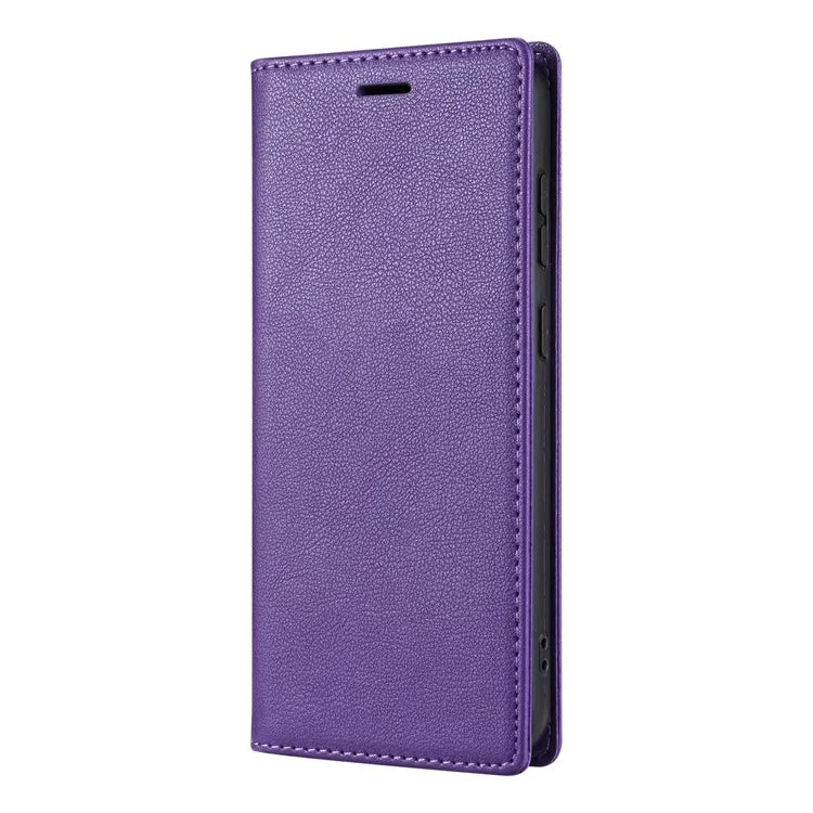 BKS-001 For Samsung Galaxy A55 5G Case Magnetic Shock Absorbing Leather Phone Cover