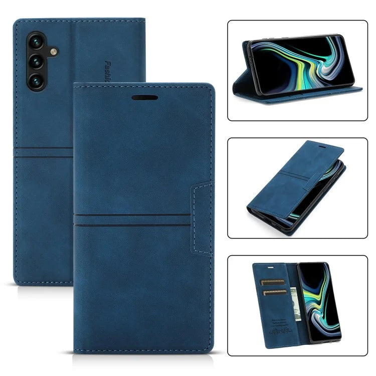 For Samsung Galaxy A55 5G Cell Phone Case Anti-drop Wallet Leather Shockproof Stand Cover