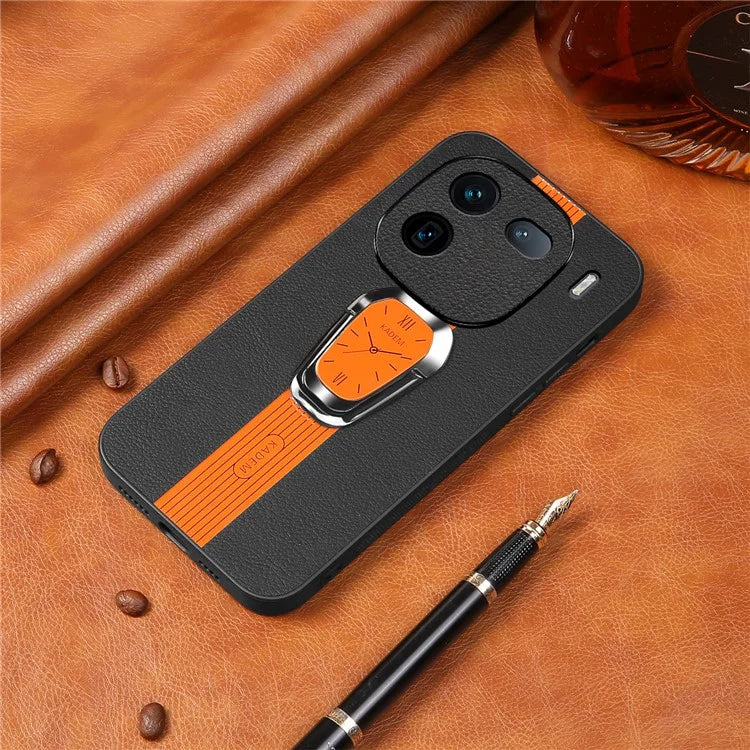 KADEM For vivo iQOO 12 Pro 5G Phone Cover PU Leather+TPU+Acrylic Scratch-proof Back Case