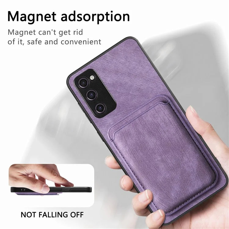 D12 For Samsung Galaxy S20 Lite / S20 FE / S20 FE 5G / S20 FE 2022 Case Detachable Card Case Shell